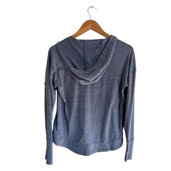 KUHL Women's Long Sleeve Hoodie Blue Kangaroo Pockets Size Small S Drawstring - Picture 2 of 6